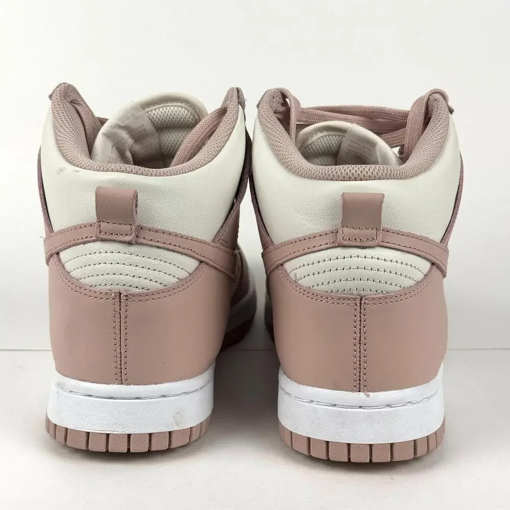 Nike Dunk High Women's 8 PInk Oxford White Leather Sneaker Shoes DD1869-003 - Picture 3 of 8